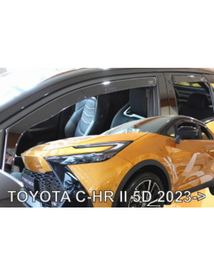ΑΝΕΜΟΘΡΑΥΣΤΕΣ ΓΙΑ TOYOTA C-HR 5D 2023+ ΖΕΥΓΑΡΙ ΑΠΟ ΕΥΚΑΜΠΤΟ ΦΙΜΕ ΠΛΑΣΤΙΚΟ HEKO - 4 ΤΕΜ