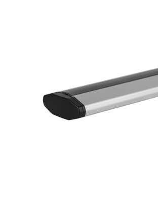 ΜΠΑΡΕΣ ΟΡΟΦΗΣ ΑΛΟΥΜΙΝΙΟΥ BLADE L SILVER 127cm ΜΕ ΑΚΡΑ GAMMA FLAT ΓΙΑ FLUSH / STANDARD RAILS MENABO - 2 ΤΕΜ.