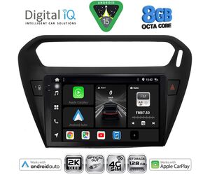 DIGITAL IQ BXK 20511BL_CPAA (9inc) MULTIMEDIA TABLET for CITROEN ELYSEE – PEUGEOT 301 mod. 2013-2026 (BLACK)