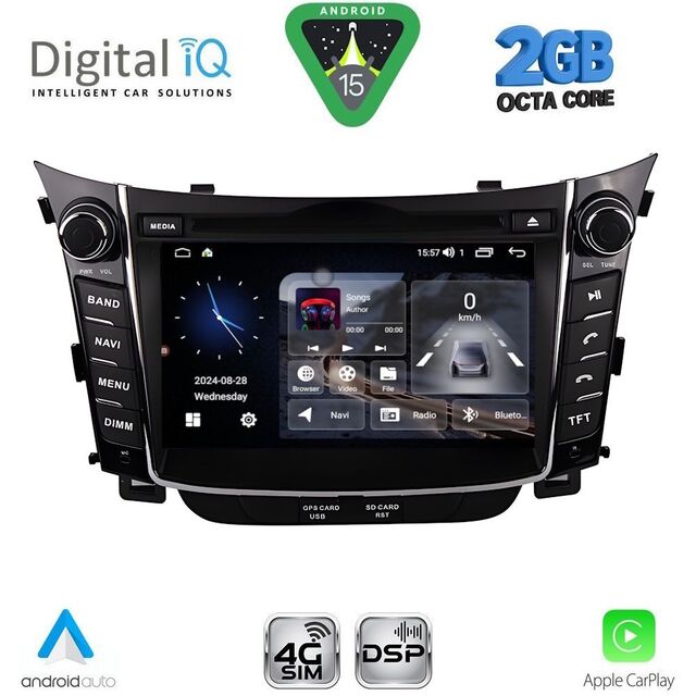 DIGITAL IQ BLF 326_CPA (7" DECK) MULTIMEDIA OEM for HYUNDAI i30 mod. 2012-2017