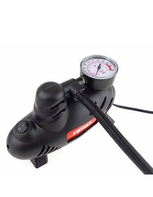 Amio - ΚΟΜΠΡΕΣΕΡ ΑΕΡΑ ΕΛΑΣΤΙΚΩΝ ΠΛΑΣΤΙΚΟ ACOMP-07 12V 250psi 17bar 9l/min ΜΕ ΦΙΣ ΑΝΑΠΤΗΡΑ ΚΑΙ ΔΙΑΚΟΠΤΗ & ΚΑΛΩΔΙΟ 3Μ - 1 Τεμ. (02181/AM)