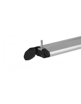 ΜΠΑΡΕΣ ΟΡΟΦΗΣ ΑΛΟΥΜΙΝΙΟΥ BLADE L SILVER 127cm ΜΕ ΑΚΡΑ GAMMA FLAT ΓΙΑ FLUSH / STANDARD RAILS MENABO - 2 ΤΕΜ.