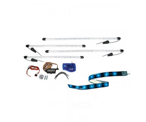 ΣΩΛΗΝΕΣ UNDERCAR LED ΜΠΛΕ 2x95cm & 2x125cm - 1 kit.
