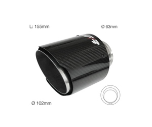 ΑΚΡΟ ΕΞΑΤΜΙΣΗΣ TRX96C REAL CARBON 63-102mm ΜΗΚΟΣ 155mm