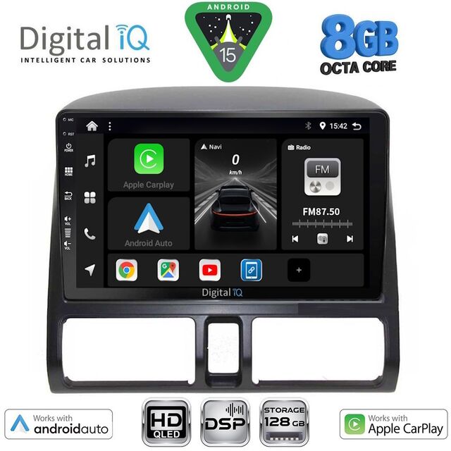 DIGITAL IQ BXF 7196_CPAA CLIMA (9inc) MULTIMEDIA TABLET for HONDA CRV mod. 1996-2006