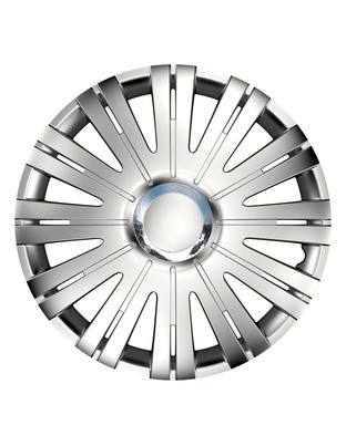 Amio - Τάσι τροχού (Hubcap) RC Active 14'' σε Ασημί χρώμα με διάμετρο σήματος 7.5cm - 1 Τεμ. (11532/AM)