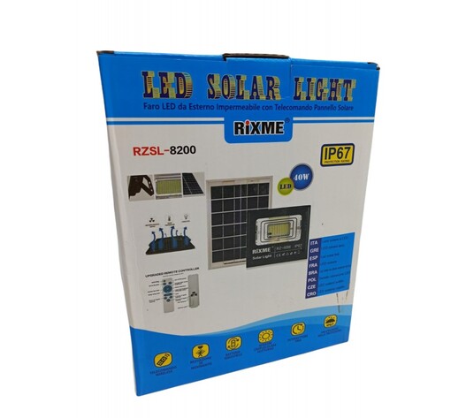 ΣΕΤ ΠΡΟΒΟΛΕΑΣ 40W ΜΕ ΗΛΙΑΚΟ ΠΑΝΕΛ RZ-40W