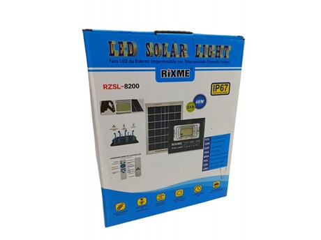 ΣΕΤ ΠΡΟΒΟΛΕΑΣ 40W ΜΕ ΗΛΙΑΚΟ ΠΑΝΕΛ RZ-40W