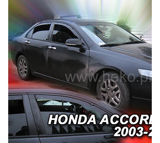 ΑΝΕΜΟΘΡΑΥΣΤΕΣ ΓΙΑ HONDA ACCORD 7 4D/5D 2003-2007 / ACURA TL 3 2003-2007 ΖΕΥΓΑΡΙ ΑΠΟ ΕΥΚΑΜΠΤΟ ΦΙΜΕ ΠΛΑΣΤΙΚΟ HEKO - 2 ΤΕΜ.