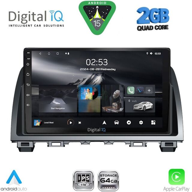 DIGITAL IQ RSD 1378_CPA (9inc) MULTIMEDIA TABLET for MAZDA 6 mod. 2012-2017