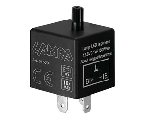 LED FLASHER (ΦΛΑΣΙΕΡΑ) TRIMMER ΗΛΕΚΤΡΟΝΙΚΟ ΓΙΑ LED ΦΛΑΣ 12V max 10A 3PIN LAMPA - 1 ΤΕΜ.