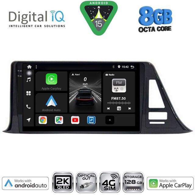DIGITAL IQ BXK 20709_CPAA (9inc) MULTIMEDIA TABLET for TOYOTA CH-R mod. 2017-2023