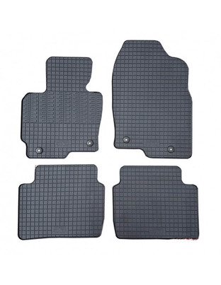Cik - ΠΑΤΑΚΙΑ ΑΥΤΟΚΙΝΗΤΟΥ ΑΠΟ ΛΑΣΤΙΧΟ ΓΙΑ MAZDA CX5 2012-2017 ΣΕ ΜΑΥΡΟ ΧΡΩΜΑ ΜΕ ΚΟΥΜΠΩΜΑΤΑ - 4 ΤΕΜ. (RM.MA.0002/CK)