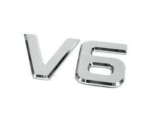 ΜΕΤΑΛΛΙΚΟ ΣΗΜΑ V6 165x92mm 1ΤΕΜ.