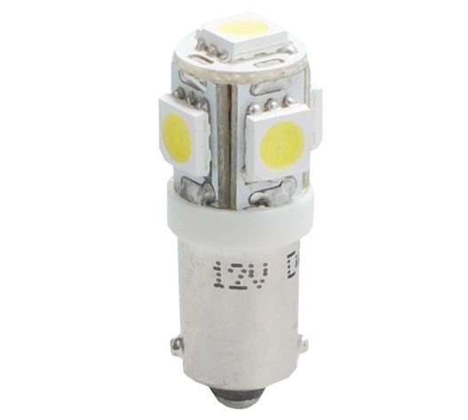 T4W 12V 1,2W BA9s (ΜΙΝΙΟΝ) LED 5xSMD5050 ΛΕΥΚΟ BLISTER 2ΤΕΜ. M-TECH