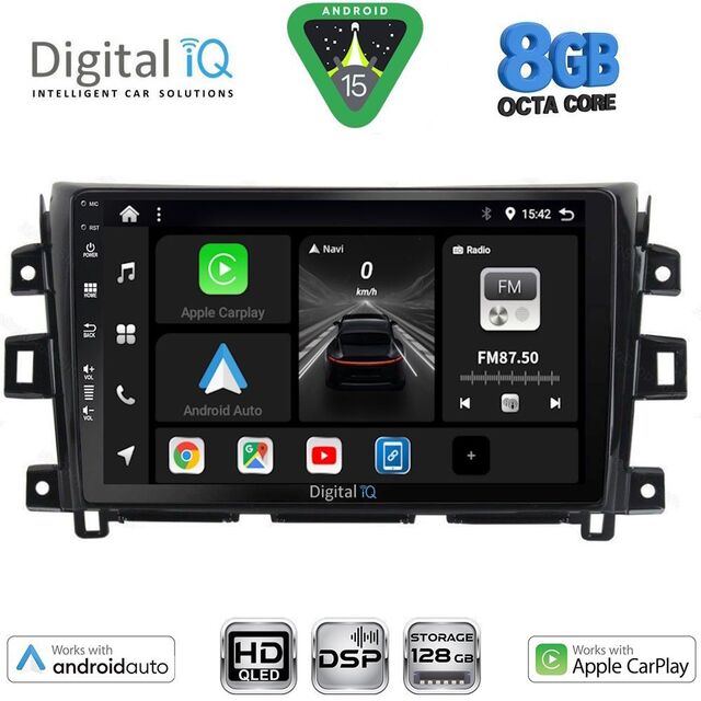 DIGITAL IQ BXF 18456_CPAA (10inc) MULTIMEDIA TABLET for NISSAN NAVARA mod. 2016-2025