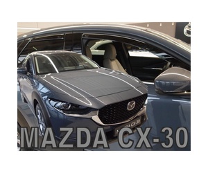 ΑΝΕΜΟΘΡΑΥΣΤΕΣ ΓΙΑ MAZDA CX-30 5D 2019+ ΣΕΤ ΑΥΤΟΚΙΝΗΤΟΥ ΑΠΟ ΕΥΚΑΜΠΤΟ ΦΙΜΕ ΠΛΑΣΤΙΚΟ HEKO - 4 ΤΕΜ.