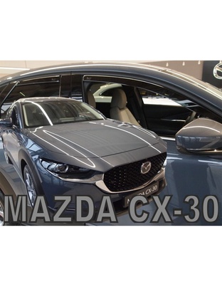 ΑΝΕΜΟΘΡΑΥΣΤΕΣ ΓΙΑ MAZDA CX-30 5D 2019+ ΣΕΤ ΑΥΤΟΚΙΝΗΤΟΥ ΑΠΟ ΕΥΚΑΜΠΤΟ ΦΙΜΕ ΠΛΑΣΤΙΚΟ HEKO - 4 ΤΕΜ.