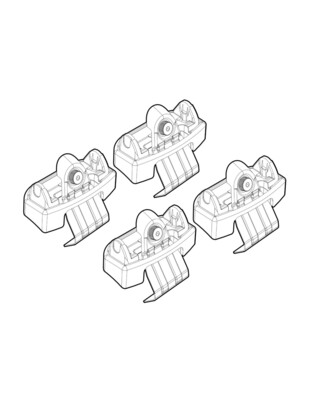 ΑΚΡΑ ΓΙΑ ΜΠΑΡΕΣ NORDRIVE ΓΙΑ CITROEN DS4 5D 08/2021+ - 4 τεμ.