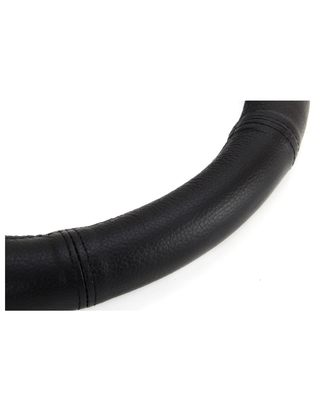 Amio - Κάλυμμα Τιμονιού Μαύρο από Δέρμα 3XL 47-49cm για πολύ μεγάλα τιμόνια με σταθερό κράτημα και άνεση σε καθημερινή χρήση με ποιοτική αίσθηση - 1 Τεμ. (01770/AM)