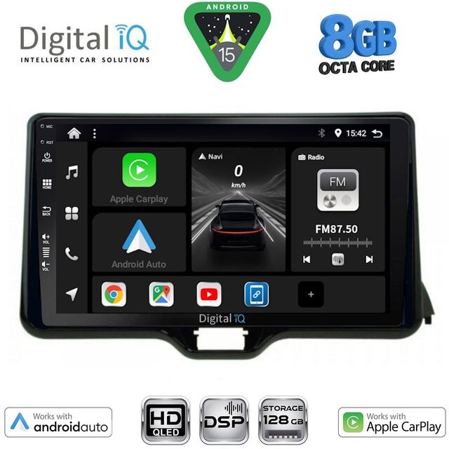 DIGITAL IQ BXF 7738_CPAA (10inc) MULTIMEDIA TABLET for TOYOTA YARIS mod. 2020-2026 - MAZDA 2 mod. 2023-2026