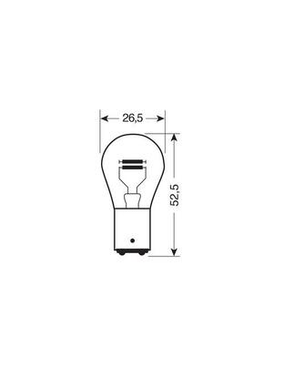 P21/5W 12V  BAY15d OSRAM ULTRA LIFE ΔΙΠΟΛΙΚΗ 10ΤΕΜ. ΚΟΥΤΙ