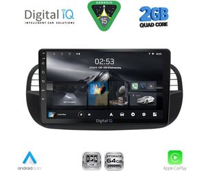 DIGITAL IQ RSD 1130BL_CPA (9inc) MULTIMEDIA TABLET for FIAT 500 mod. 2007-2015 (BLACK)