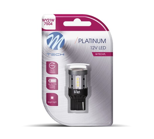 ΛΑΜΠΑΚΙ W21W T20 7440 W3x16d 12/24V 600lm 4W 15x3030SMD LED CAN-BUS PLATINIUM ΛΕΥΚΟ BLISTER - 1 ΤΕΜ.