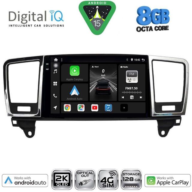 DIGITAL IQ BXK 20415_CPAA (9inc) MULTIMEDIA TABLET for MERCEDES ML (W166) – GL (X166) mod. 2011-2019