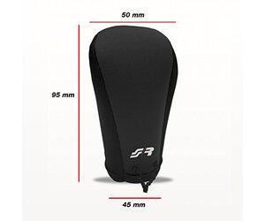 ΚΑΛΥΜΜΑ ΓΙΑ ΠΟΜΟΛΟ ΤΑΧΥΤΗΤΩΝ GEAR KNOB COVER ΜΑΥΡΟ ΜΙΚΡΟΦΙΜΠΡΑ