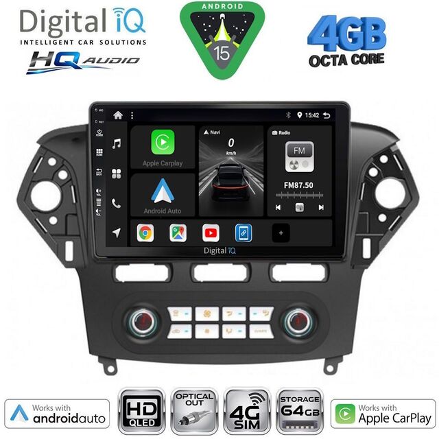 DIGITAL IQ BXK 19163_CPAA CLIMA (10inc) MULTIMEDIA TABLET for FORD MONDEO mod. 2011-2013