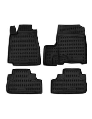 ΠΑΤΑΚΙΑ ΣΕ ΣΚΑΦΗ TPE ΛΑΣΤΙΧΟ ΓΙΑ HONDA CR-V III 2007+  ΣΕ ΜΑΥΡΟ ΧΡΩΜΑ NOVLINE - 4 ΤΕΜ.