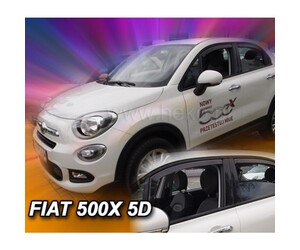 ΑΝΕΜΟΘΡΑΥΣΤΕΣ ΓΙΑ FIAT 500X 5D 2015 ΣΕΤ ΑΥΤΟΚΙΝΗΤΟΥ ΑΠΟ ΕΥΚΑΜΠΤΟ ΦΙΜΕ ΠΛΑΣΤΙΚΟ HEKO - 4 ΤΕΜ.