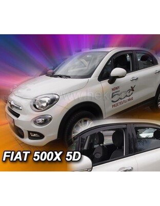 ΑΝΕΜΟΘΡΑΥΣΤΕΣ ΓΙΑ FIAT 500X 5D 2015 ΣΕΤ ΑΥΤΟΚΙΝΗΤΟΥ ΑΠΟ ΕΥΚΑΜΠΤΟ ΦΙΜΕ ΠΛΑΣΤΙΚΟ HEKO - 4 ΤΕΜ.