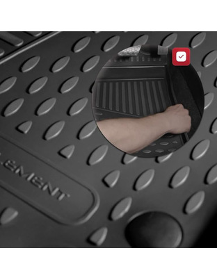 Novline - Πατάκια σε Σκαφη 3D για VW Tiguan III (Mk3) 2024 > από TPE Λάστιχο σε Μαύρο Χρώμα - 4 τεμ. (ELEMENT3DA71434210K/NV)