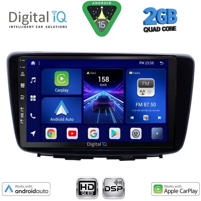 DIGITAL IQ BXC 3672_CPAA (9inc) MULTIMEDIA TABLET for SUZUKI BALENO mod. 2016-2022