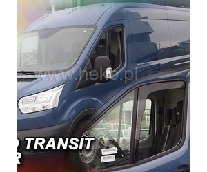 ΑΝΕΜΟΘΡΑΥΣΤΕΣ ΓΙΑ FORD TRANSIT 8 2013+ ΖΕΥΓΑΡΙ ΑΠΟ ΕΥΚΑΜΠΤΟ ΦΙΜΕ ΠΛΑΣΤΙΚΟ HEKO - 2 ΤΕΜ.