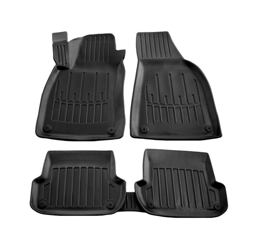 Race Axion - Πατάκια Για Audi A4 (B6/B7) 2000-2008 4πορτο/5πορτο Λάστιχο Σκαφάκια Προστατευτικά Με Κουμπώματα για Επιβατικά Αυτοκίνητα - 5 τεμ. (5030015/ST)