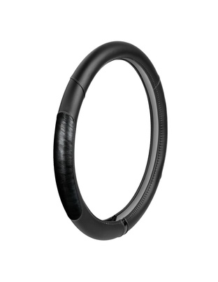 ΚΑΛΥΜΜΑ ΤΙΜΟΝΙΟΥ ΦΟΡΤΗΓΟΥ PEARL BLACK ΔΕΡΜΑΤΙΝΗ ΜΑΥΡΟ (M) 44-46cm ΟΙΚΟΛΟΓΙΚΟ ΚΑΙ ΑΟΣΜΟ
