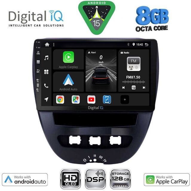 DIGITAL IQ BXF 7707_CPAA (10inc) MULTIMEDIA TABLET for CITROEN C1-PEUGEOT 107-TOYOTA AYGO mod. 2005-2014