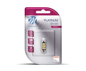 ΛΑΜΠΑΚΙΑ ΠΛΑΦΟΝΙΕΡΑΣ C5W 12V SV8.5 3,2W 450lm 36mm 9xSMD5630 LED OSRAM ΛΕΥΚΟ 1ΤΕΜ. M-TECH
