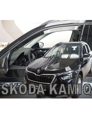 Heko - Ανεμοθραύστες Για Skoda Kamiq (Nw) 12/2019 > 02/2024 5πορτο / SUV Ζευγάρι Από Εύκαμπτο Φιμέ Πλαστικό - 2 τεμ. (ΑΝΕΜ.28354)