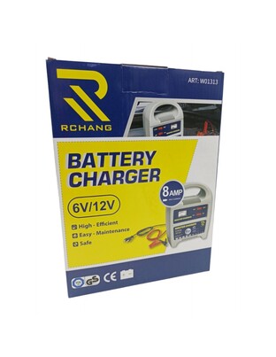 RCHANG ΦΟΡΤΙΣΤΗΣ ΜΠΑΤΑΡΙΑΣ ΑΥΤΟΚΙΝΗΤΟΥ 6V/12V 8AMP W013013