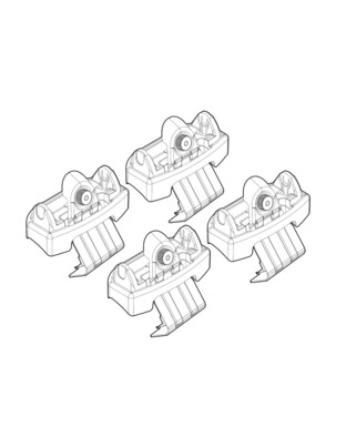 ΑΚΡΑ ΓΙΑ ΜΠΑΡΕΣ NORDRIVE ΓΙΑ ABARTH / FIAT 500E 3D 05/2023+ - 4 τεμ.