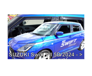 ΑΝΕΜΟΘΡΑΥΣΤΕΣ ΓΙΑ SUZUKI SWIFT 5D 2024+ ΣΕΤ ΑΥΤΟΚΙΝΗΤΟΥ ΑΠΟ ΕΥΚΑΜΠΤΟ ΦΙΜΕ ΠΛΑΣΤΙΚΟ HEKO - 4 ΤΕΜ.