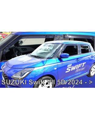 ΑΝΕΜΟΘΡΑΥΣΤΕΣ ΓΙΑ SUZUKI SWIFT 5D 2024+ ΣΕΤ ΑΥΤΟΚΙΝΗΤΟΥ ΑΠΟ ΕΥΚΑΜΠΤΟ ΦΙΜΕ ΠΛΑΣΤΙΚΟ HEKO - 4 ΤΕΜ.