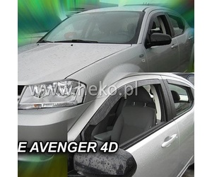 ΑΝΕΜΟΘΡΑΥΣΤΕΣ ΓΙΑ DODGE AVENGER 4D 2008-2014 ΖΕΥΓΑΡΙ ΑΠΟ ΕΥΚΑΜΠΤΟ ΦΙΜΕ ΠΛΑΣΤΙΚΟ HEKO - 2 ΤΕΜ.