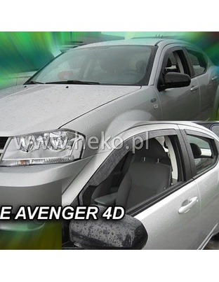 ΑΝΕΜΟΘΡΑΥΣΤΕΣ ΓΙΑ DODGE AVENGER 4D 2008-2014 ΖΕΥΓΑΡΙ ΑΠΟ ΕΥΚΑΜΠΤΟ ΦΙΜΕ ΠΛΑΣΤΙΚΟ HEKO - 2 ΤΕΜ.