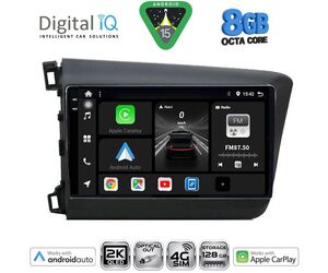 DIGITAL IQ BXK 201904D_CPAA (9inc) MULTIMEDIA TABLET for HONDA CIVIC 4Doors mod. 2012-2016