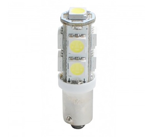 T4W 12V 2,16W BA9s (ΜΙΝΙΟΝ) LED 9xSMD5050 ΛΕΥΚΟ BLISTER 2ΤΕΜ. M-TECH